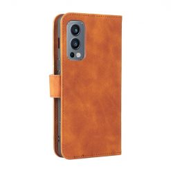 Lacné Kryty | Peňaženkové puzdro Solid hnedé – OnePlus Nord 2 5G | Lacné Kryty