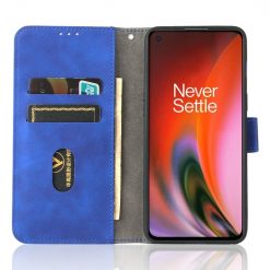 Lacné Kryty | Peňaženkové puzdro Solid modré – OnePlus Nord 2 5G | Lacné Kryty