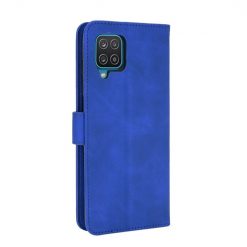 Lacné Kryty | Peňaženkové puzdro Solid modré – Samsung Galaxy A12 / M12 | Lacné Kryty