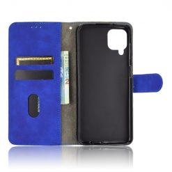 Lacné Kryty | Peňaženkové puzdro Solid modré – Samsung Galaxy A12 / M12 | Lacné Kryty