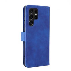 Lacné Kryty | Peňaženkové puzdro Solid modré – Samsung Galaxy S22 Ultra | Lacné Kryty