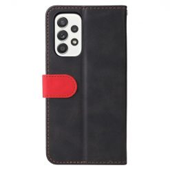 Lacné Kryty | Peňaženkové puzdro Stitching čierno-červené – Samsung Galaxy A53 5G | Lacné Kryty