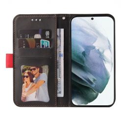 Peňaženkové puzdro Stitching čierno-červené – Samsung Galaxy S22 Ultra | Lacné Kryty Lacné Kryty | Peňaženkové puzdro Stitching čierno-červené – Samsung Galaxy S22 Ultra | Lacné Kryty