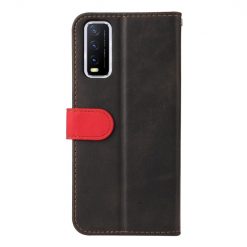 Peňaženkové puzdro Stitching čierno-červené – Vivo Y20s | Lacné Kryty Lacné Kryty | Peňaženkové puzdro Stitching čierno-červené – Vivo Y20s | Lacné Kryty