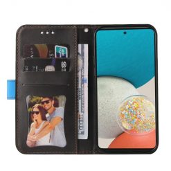Peňaženkové puzdro Stitching čierno-modré – Samsung Galaxy A53 5G | Lacné Kryty Lacné Kryty | Peňaženkové puzdro Stitching čierno-modré – Samsung Galaxy A53 5G | Lacné Kryty