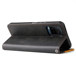 Lacné Kryty | Peňaženkové puzdro Stitching čierno-oranžové – Vivo Y21 / Y21s / Y33s | Lacné Kryty
