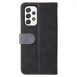 Lacné Kryty | Peňaženkové puzdro Stitching čierno-sivé – Samsung Galaxy A53 5G | Lacné Kryty