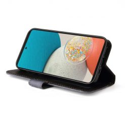 Lacné Kryty | Peňaženkové puzdro Stitching čierno-sivé – Samsung Galaxy A53 5G | Lacné Kryty