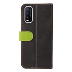 Peňaženkové puzdro Stitching čierno-zelené – Vivo Y20s | Lacné Kryty Lacné Kryty | Peňaženkové puzdro Stitching čierno-zelené – Vivo Y20s | Lacné Kryty
