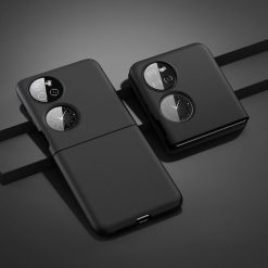 Lacné Kryty | Peňaženkové puzdro Lambskin Texture čierne – Huawei P50 Pocket
