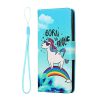 Lacné Kryty | Peňaženkové puzdro Fancy Book modro-limetkové – Samsung Galaxy A13 (4G) | Lacné Kryty