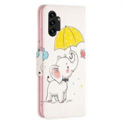 Lacné Kryty | Detské knižkové puzdro Trendy Cross case Sloník – Samsung Galaxy A13 (4G) | Lacné Kryty