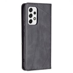 Knižkové puzdro Rhombus čierne – Samsung Galaxy A53 5G | Lacné Kryty Lacné Kryty | Knižkové puzdro Rhombus čierne – Samsung Galaxy A53 5G | Lacné Kryty