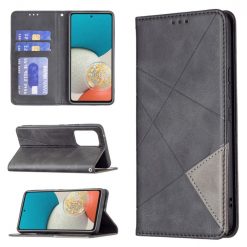 Knižkové puzdro Rhombus čierne – Samsung Galaxy A53 5G | Lacné Kryty Lacné Kryty | Knižkové puzdro Rhombus čierne – Samsung Galaxy A53 5G | Lacné Kryty