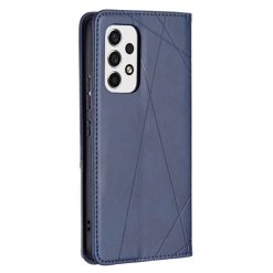 Lacné Kryty | Knižkové puzdro Rhombus modré – Samsung Galaxy A53 5G | Lacné Kryty