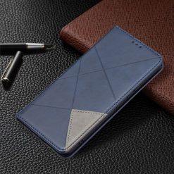 Lacné Kryty | Knižkové puzdro Rhombus modré – Samsung Galaxy A53 5G | Lacné Kryty