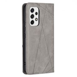 Knižkové puzdro Rhombus sivé – Samsung Galaxy A53 5G | Lacné Kryty Lacné Kryty | Knižkové puzdro Rhombus sivé – Samsung Galaxy A53 5G | Lacné Kryty