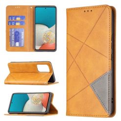 Knižkové puzdro Rhombus žlté – Samsung Galaxy A53 5G | Lacné Kryty Lacné Kryty | Knižkové puzdro Rhombus žlté – Samsung Galaxy A53 5G | Lacné Kryty