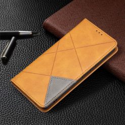 Knižkové puzdro Rhombus žlté – Samsung Galaxy A53 5G | Lacné Kryty Lacné Kryty | Knižkové puzdro Rhombus žlté – Samsung Galaxy A53 5G | Lacné Kryty
