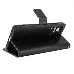 Lacné Kryty | Knižkové puzdro Shockproof Horse Texture čierne – Vivo X60 Pro | Lacné Kryty