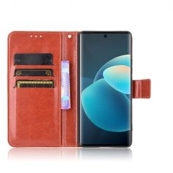Knižkové puzdro Shockproof Horse Texture hnedé – Vivo X60 Pro | Lacné Kryty Lacné Kryty | Knižkové puzdro Shockproof Horse Texture hnedé – Vivo X60 Pro | Lacné Kryty