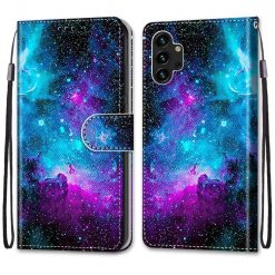 Lacné Kryty | Knižkové puzdro Trendy Cross case Hviezdna obloha – Samsung Galaxy A13 (4G) | Lacné Kryty