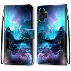 Lacné Kryty | Knižkové puzdro Trendy Cross case Mraky – Samsung Galaxy A13 (4G) | Lacné Kryty