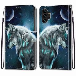Lacné Kryty | Knižkové puzdro Trendy Cross case Nočný vlk – Samsung Galaxy A13 (4G) | Lacné Kryty