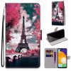 Lacné Kryty | Knižkové puzdro Trendy Cross case Mačka a drink – Samsung Galaxy A13 (4G) | Lacné Kryty