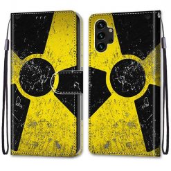 Knižkové puzdro Trendy Cross case Rádioaktívny symbol – Samsung Galaxy A13 (4G) | Lacné Kryty Lacné Kryty | Knižkové puzdro Trendy Cross case Rádioaktívny symbol – Samsung Galaxy A13 (4G) | Lacné Kryty