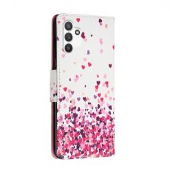 Lacné Kryty | Knižkové puzdro Trendy Cross case Srdiečka – Samsung Galaxy A13 (4G) | Lacné Kryty