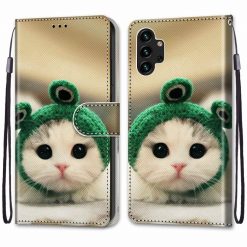 Lacné Kryty | Knižkové puzdro Trendy Cross case Žabka – Samsung Galaxy A13 (4G) | Lacné Kryty