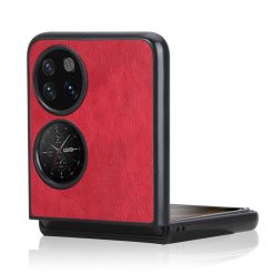 Lacné Kryty | Kryt Shockproof Litchi Texture červený – Huawei P50 Pocket | Lacné Kryty