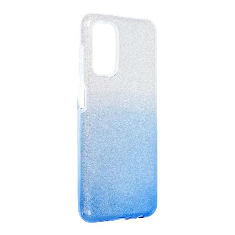 Ligotavý Kryt Forcell Shining transparentno-modrý – Samsung Galaxy A13 