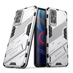 Lacné Kryty | Odolný Kryt Punk armor case biely – Xiaomi Redmi Note 11 (4G) / Note 11S | Lacné Kryty