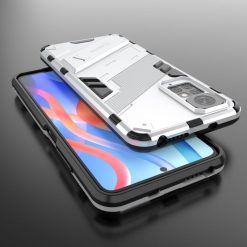 Lacné Kryty | Odolný Kryt Punk armor case biely – Xiaomi Redmi Note 11 (4G) / Note 11S | Lacné Kryty