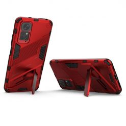 Lacné Kryty | Odolný Kryt Punk armor case červený – Xiaomi Redmi Note 11 (4G) / Note 11S | Lacné Kryty