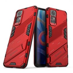 Lacné Kryty | Odolný Kryt Punk armor case červený – Xiaomi Redmi Note 11 (4G) / Note 11S | Lacné Kryty