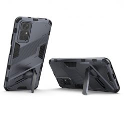 Lacné Kryty | Odolný Kryt Punk armor case sivý – Xiaomi Redmi Note 11 (4G) / Note 11S | Lacné Kryty