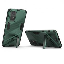 Lacné Kryty | Odolný Kryt Punk armor case zelený – Xiaomi Redmi Note 11 (4G) / Note 11S | Lacné Kryty