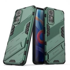 Lacné Kryty | Odolný Kryt Punk armor case zelený – Xiaomi Redmi Note 11 (4G) / Note 11S | Lacné Kryty