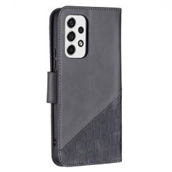 Lacné Kryty | Peňaženkové puzdro Crocodile Texture čierne – Samsung Galaxy A53 5G | Lacné Kryty