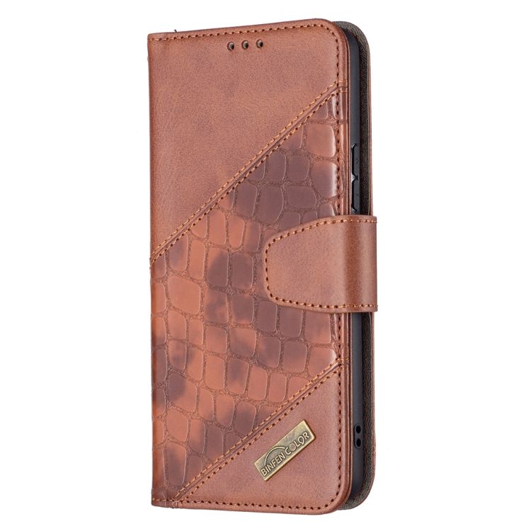 Peňaženkové puzdro Crocodile Texture hnedé – Samsung Galaxy A53 5G