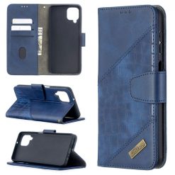Lacné Kryty | Peňaženkové puzdro Crocodile Texture modré – Samsung Galaxy A12 / M12 | Lacné Kryty