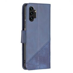 Lacné Kryty | Peňaženkové puzdro Crocodile Texture modré – Samsung Galaxy A13 (4G) | Lacné Kryty