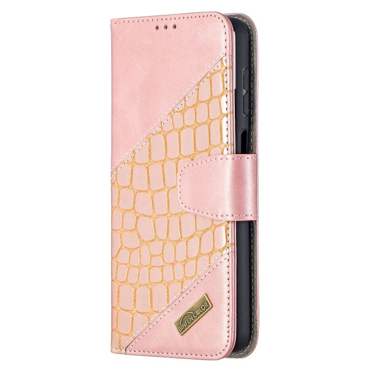 Peňaženkové puzdro Crocodile Texture ružové – Samsung Galaxy A12 / M12