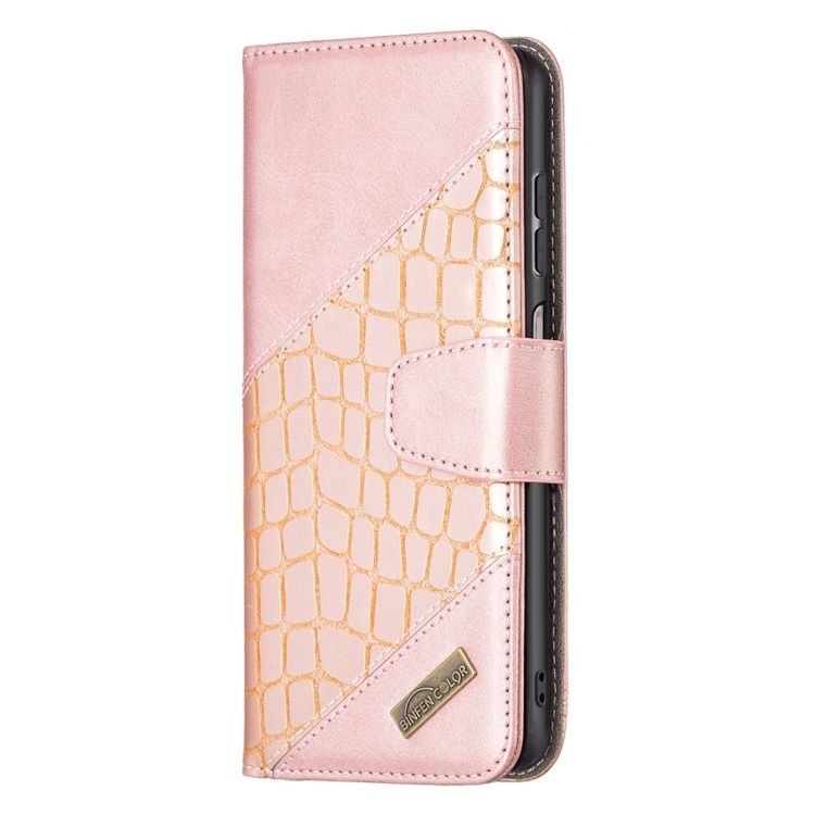 Peňaženkové puzdro Crocodile Texture ružové – Samsung Galaxy A13 