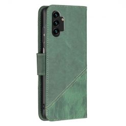 Lacné Kryty | Peňaženkové puzdro Crocodile Texture zelené – Samsung Galaxy A13 (4G) | Lacné Kryty