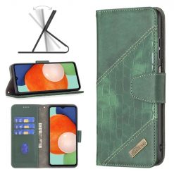 Lacné Kryty | Peňaženkové puzdro Crocodile Texture zelené – Samsung Galaxy A13 (4G) | Lacné Kryty