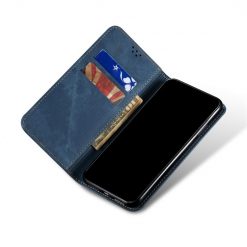 Lacné Kryty | Peňaženkové puzdro Denim Texture modré – Xiaomi Redmi Note 11s / Note 11 4G | Lacné Kryty
